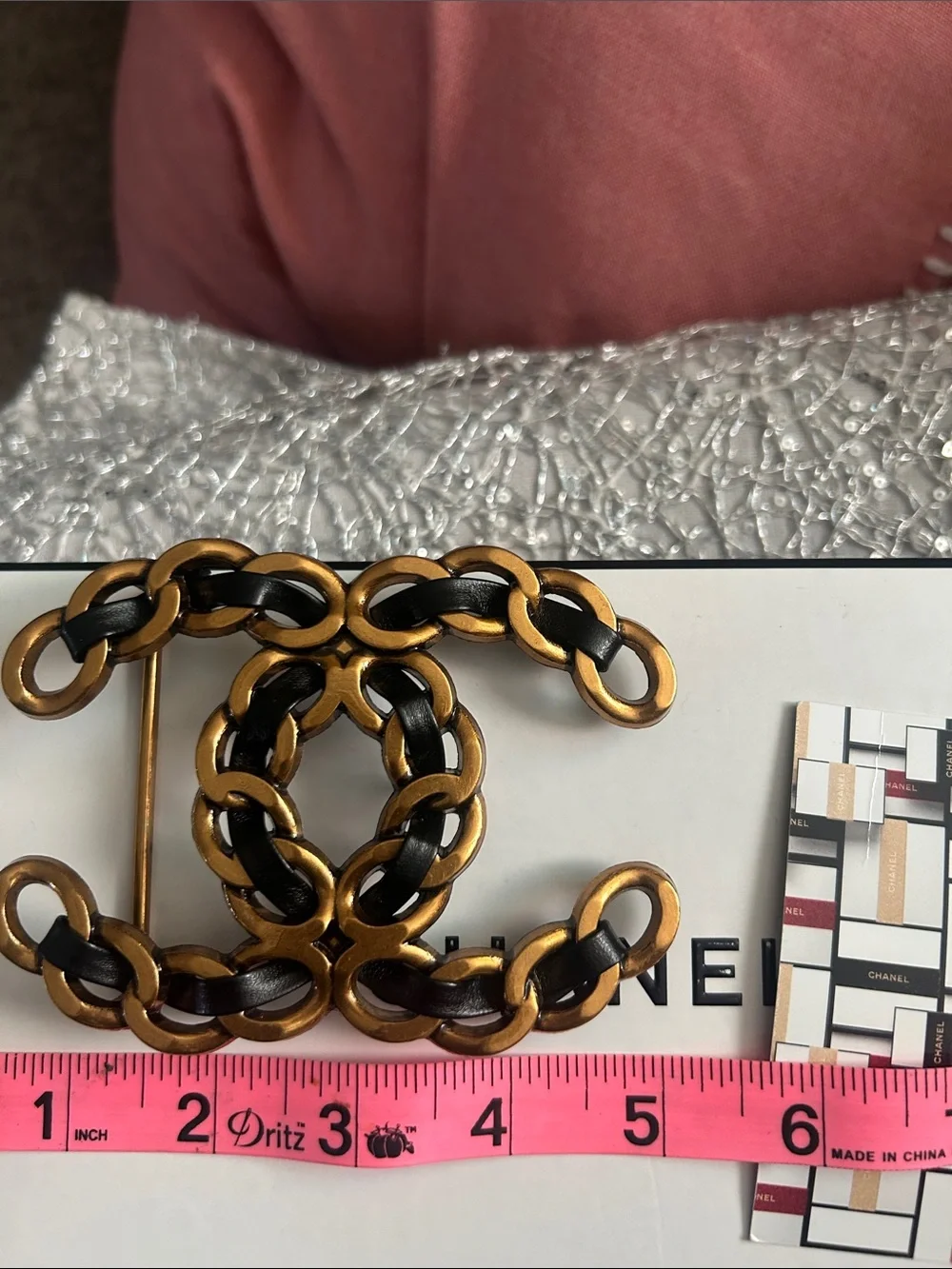 Vintage Rare oversized rare Runway CC belt buckle 🔥🔥 I mean it’s everything